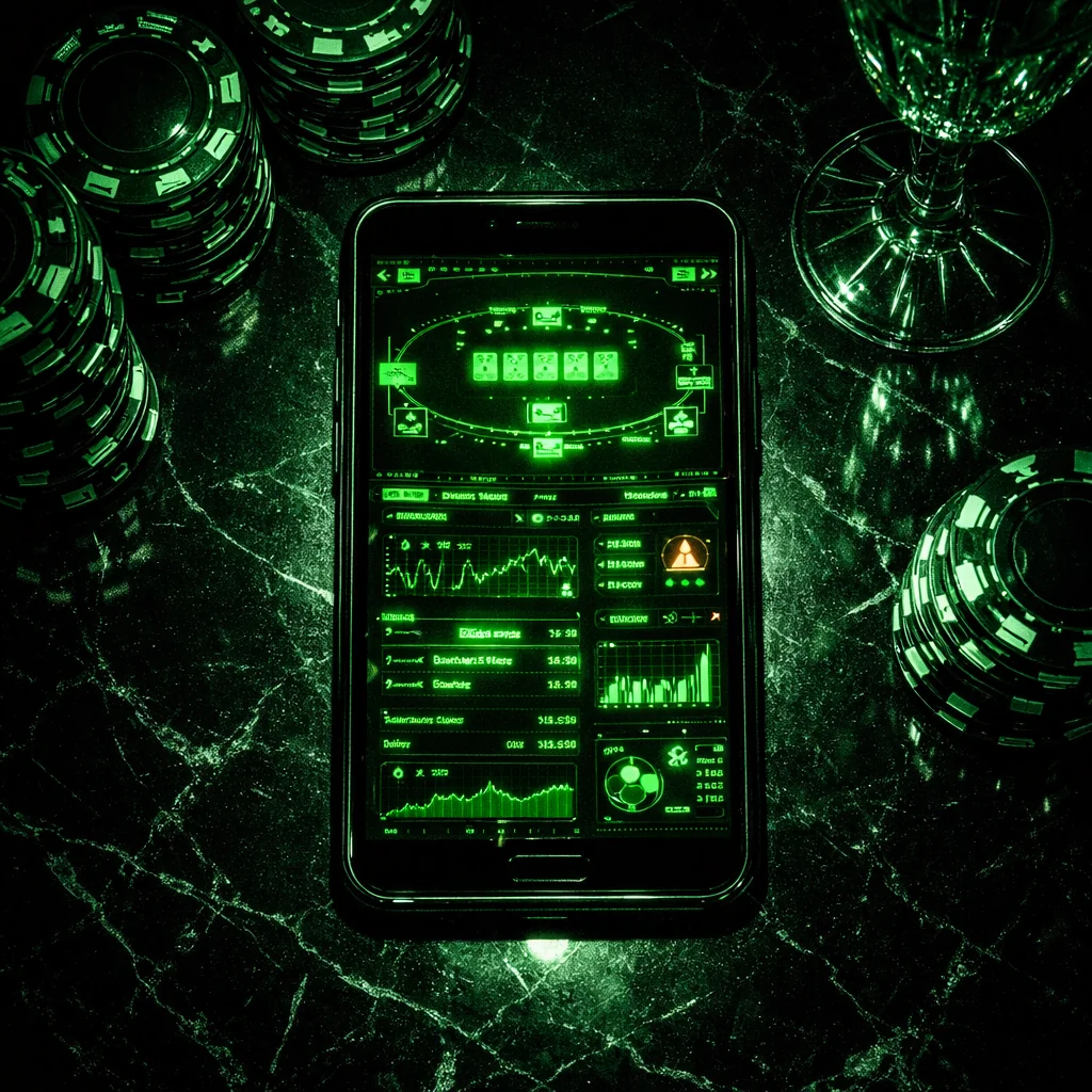 Speler geniet van mobiel casino op smartphone